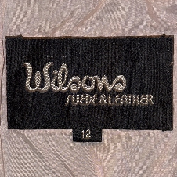 Wilson’s Leather Vintage Gray & Pink Bomber Jacket - Picture 8 of 10